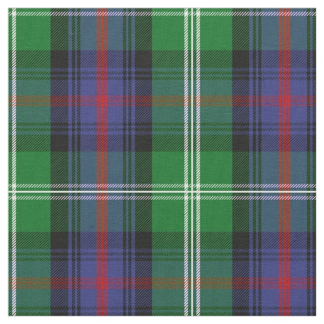 Sutherland Tartantryck Tyg (Närbild)