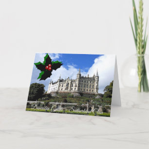 Sutherlandklanens Dunrobin Castle Holly Helgkort