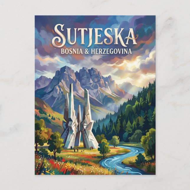 Sutjeska nationalpark Bosnien och Hercegovina Vykort (Framsida)