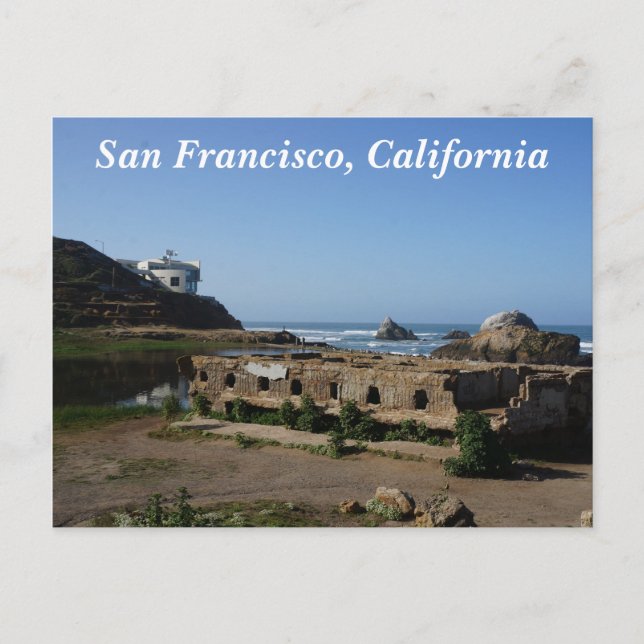 Sutro Baths Ruins - San Francisco Postcard Vykort (Framsida)
