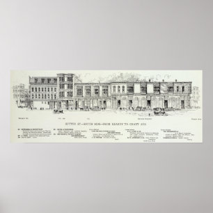 Sutter South Side Kearny och Grant Poster