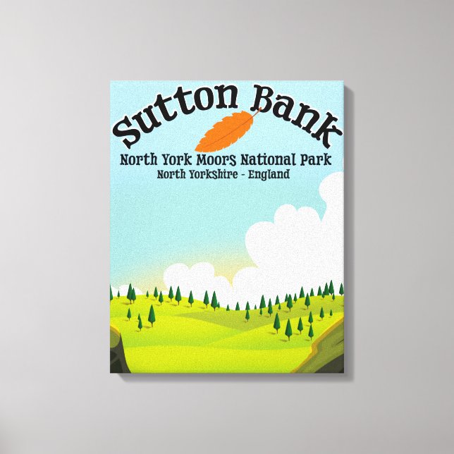 Sutton Bank North York Moors nationalpark Canvastryck (Framsida)