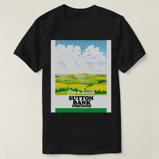 Sutton Bank yorkshire-reseaffisch T Shirt (Design framsida)