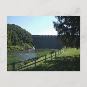Sutton Dam på Elk River, Sutton, Väster Virgina Vykort
