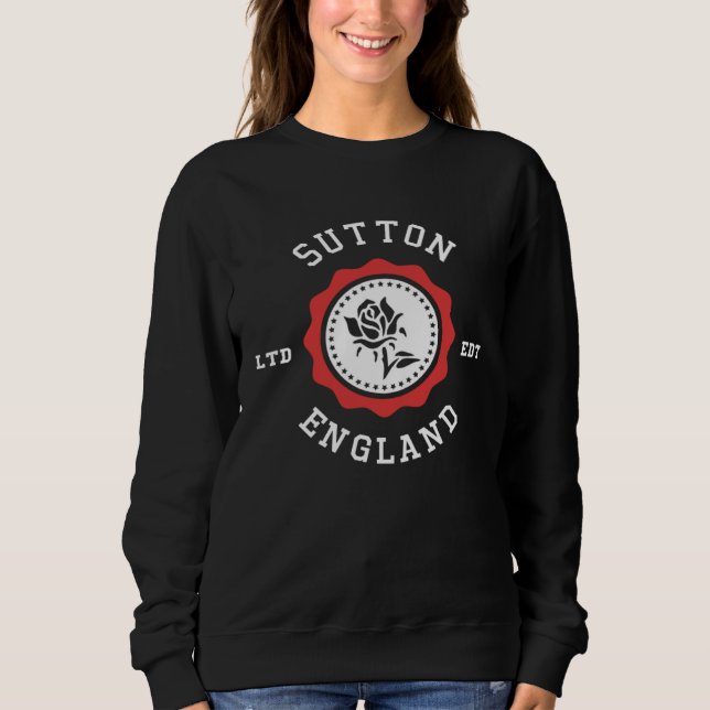 SUTTON England Rose Badge T Shirt (Framsida)