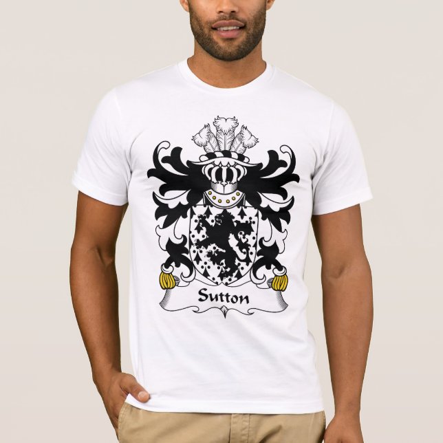 Sutton familjvapensköld t-shirt (Framsida)