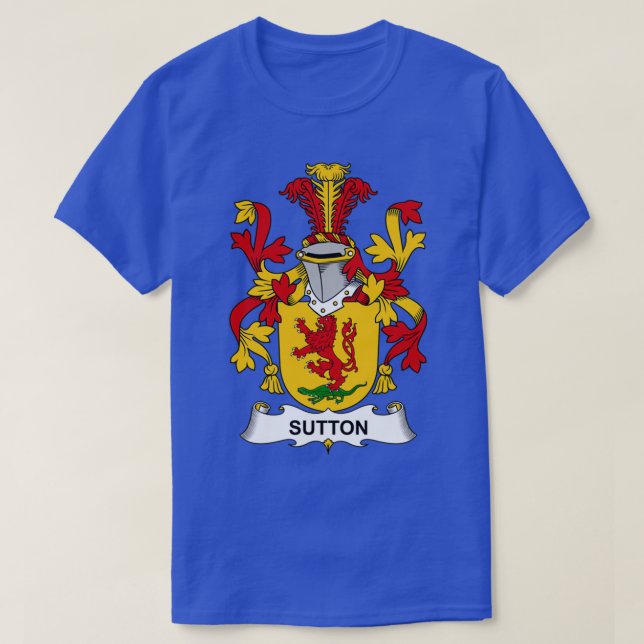 Sutton Jackar Arm Family Crest 1 T Shirt (Design framsida)