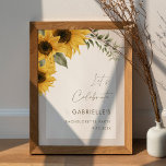 SUTTON Solros Bachelorette Party Välkommen 18 x 24 Poster<br><div class="desc">Sutton-samlingen har fantastiska, handmålade solrosor och grönska. Riken färg och de invecklade detaljerna kring solblommorna ger hur som helst en känsla av naturskönhet och värme. Denna samling är ett perfekt val för både sommar- och höstevenemang, eftersom den fångar upp själva kärnan av dessa säsonger med sin sjudande och fängslande utformning....</div>