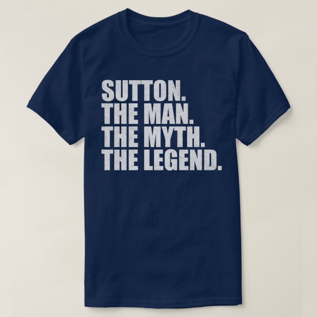 Sutton Sutton Namn Sutton som gavs namn T Shirt (Design framsida)