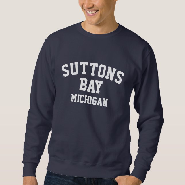 Suttons Bay Michigan-utskriven sötskjorta Lång Ärmad Tröja (Framsida)