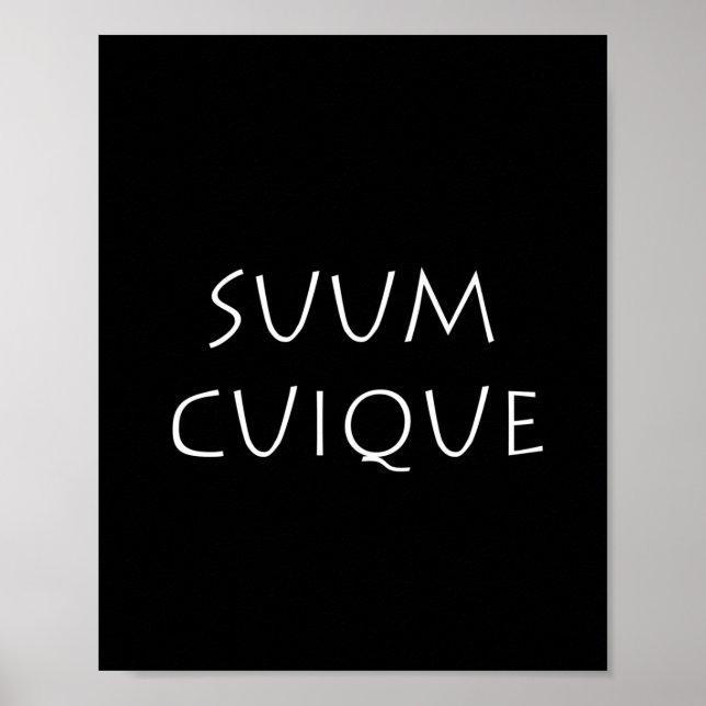 Suumcuique Poster (Framsidan)