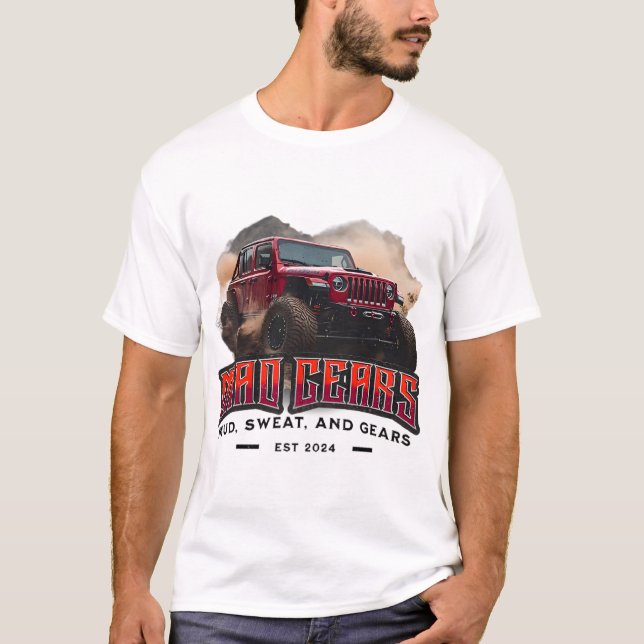 SUV-förarens Äventyr Retro off-Road Pickupa Lastbi T Shirt (Framsida)