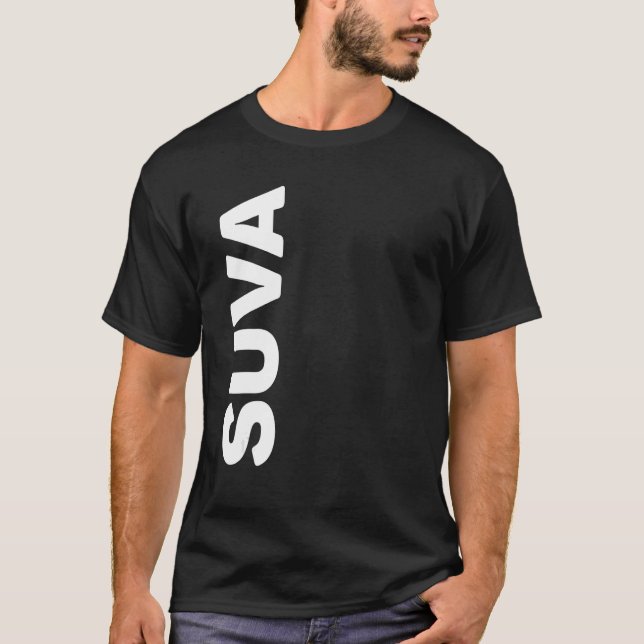 Suva Lodrät Text T Shirt (Framsida)