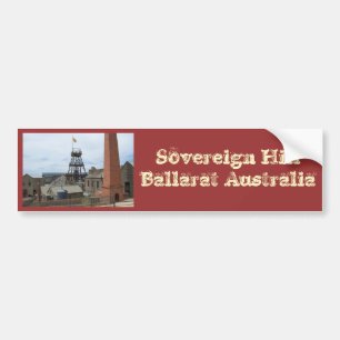 Suverän backe Ballarat Australien Bildekal