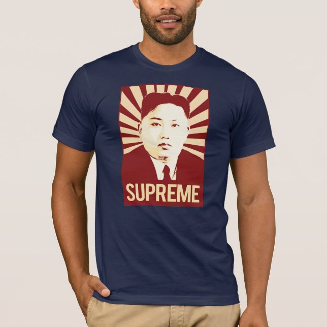 Suverän Kim Jong Un-propaganda - - Tee Shirt (Framsida)
