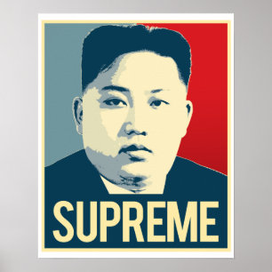 Suverän Kim Jong Un - - propagandaaffisch - Poster