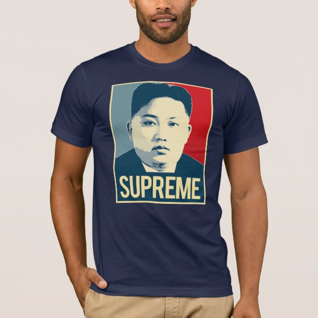 Suverän Kim Jong Un - - propagandaaffisch - Tee Shirt (Framsida)
