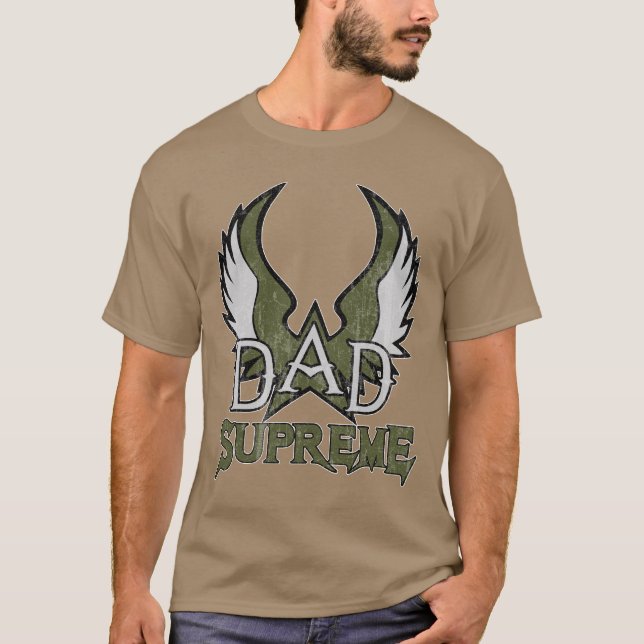 Suverän pappa (grönt) t-shirt (Framsida)