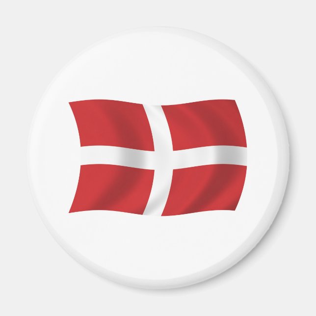 Suveräna Malteserordenens flaggmagnet Magnet (Framsidan)