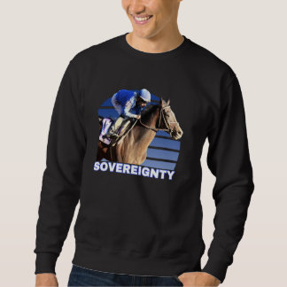 Suveränitetshorn, Horse Tävla, Santa Anita, Del Lång Ärmad Tröja