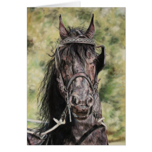 Suveränt konstkort hälsningskort (Framsidan)