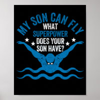 Suveränt Mamma Pappa Swimming Team Parti Mitt