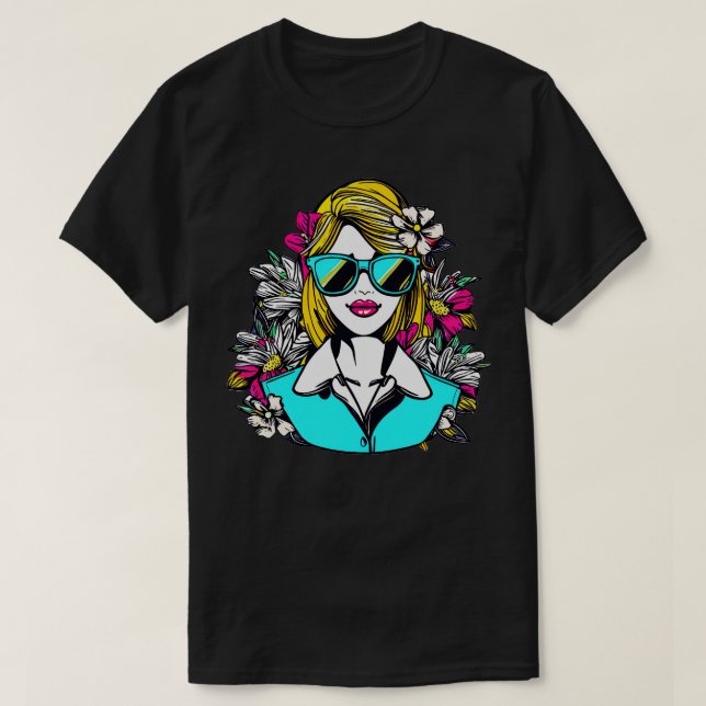Suveränt vacker flygassistent Mamma T Shirt (Design framsida)