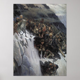 Suvorov Korsning av Alpernorna Poster