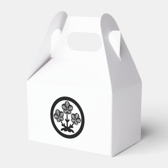 Suwa-papermullbär blad presentaskar (Baksidan Sidan)