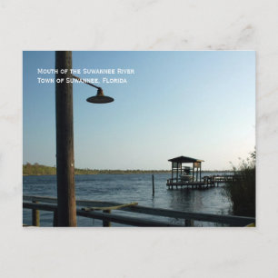 Suwannee River Dock Postcard Vykort