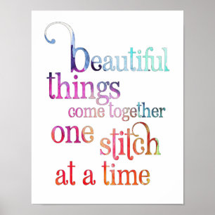 Suwing Knitting Stitch Poster