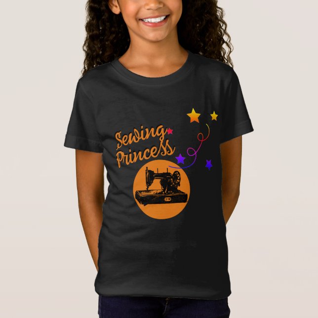 Suwing Princess T-Shirt vintage sywing maskin (Framsida)
