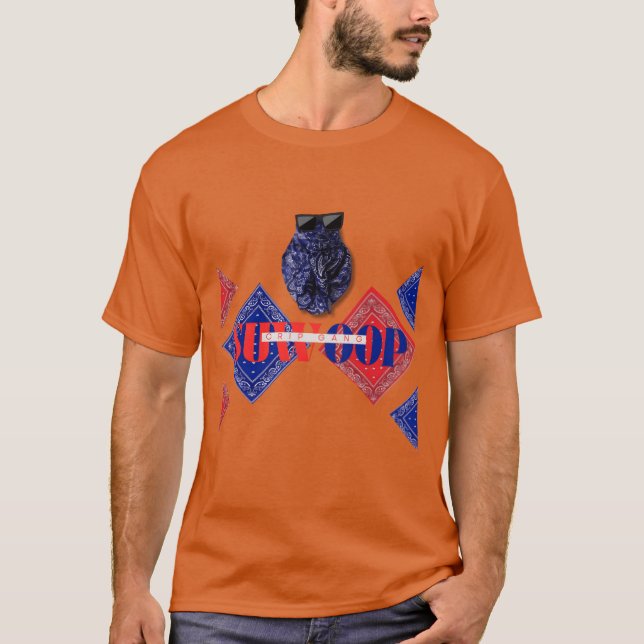 Suwoop Crip Rags Out present T Shirt (Framsida)