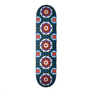 Suzani mönster med den djärva prydnaden mini skateboard bräda 18,7 cm