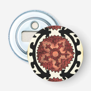 Suzani Stil dekorativt Blommönster Flasköppnare