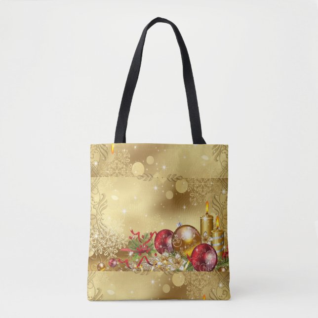 SUZANNE ELIZABETH CHRISTMAS-SAMLING- TOTE BAG TYGKASSE (Framsida)