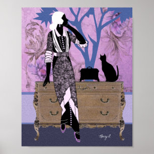 Suzanne i Lila & Blue Poster