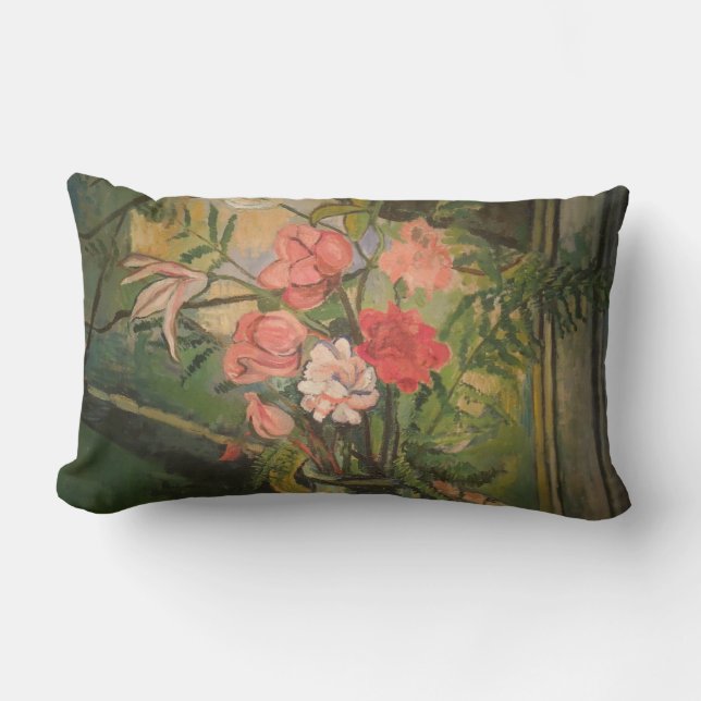 Suzanne Valadon Flowers Front of a Window Lumbarkudde (Framsida)