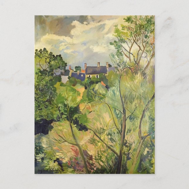 Suzanne Valadon - View från My Window in Genets Vykort (Framsida)