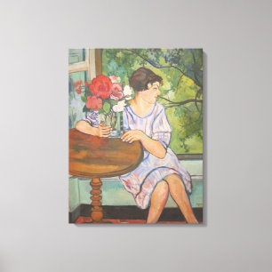 Suzanne Valadon Young Girl Front of a Window Canvastryck