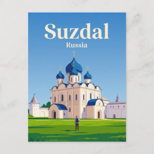 Suzdals kreml Ryssland Vykort