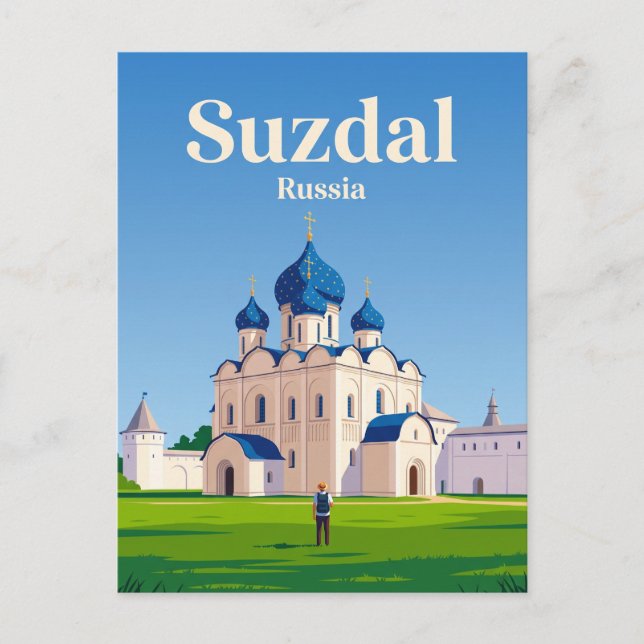 Suzdals kreml Ryssland Vykort (Framsida)
