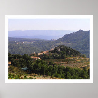 Suzette och Entrechaux, Frankrike Poster