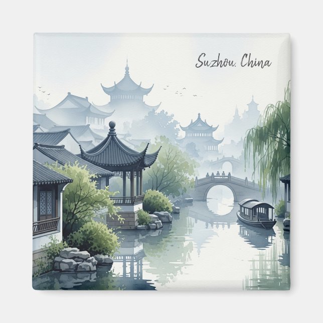 Suzhou China Travel Magnet (Framsidan)