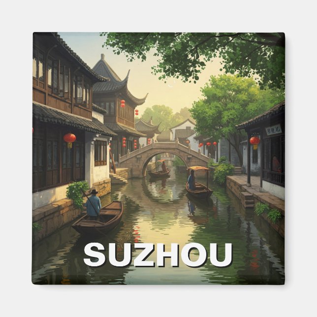 Suzhou China Travel Magnet (Framsidan)
