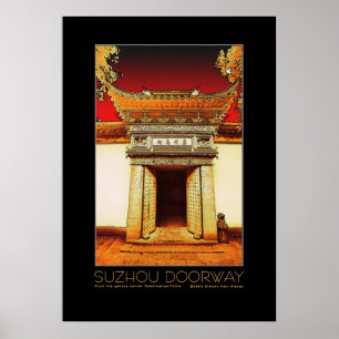 Suzhou dörröppningsaffisch poster
