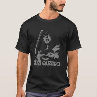 Suzi Quatro Bilder Stil 2 svartgrey T Shirt