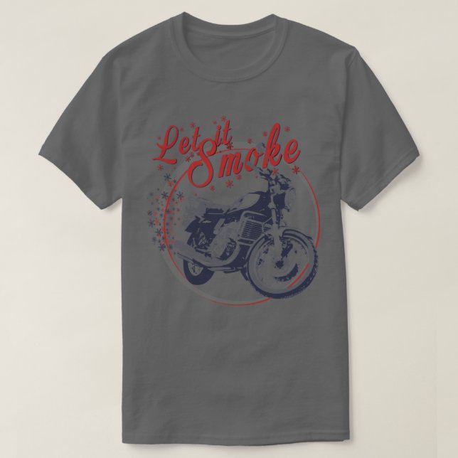 Suzuki GT750 Let is Smoke T Shirt (Design framsida)