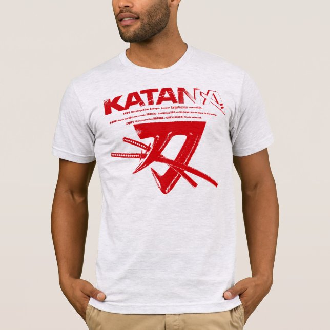 Suzuki Katana Logo Red T Shirt (Framsida)