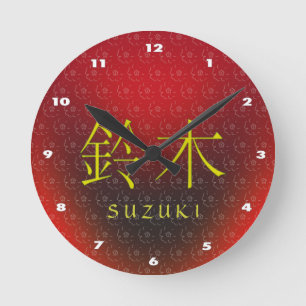 Suzuki Monogram Rund Klocka